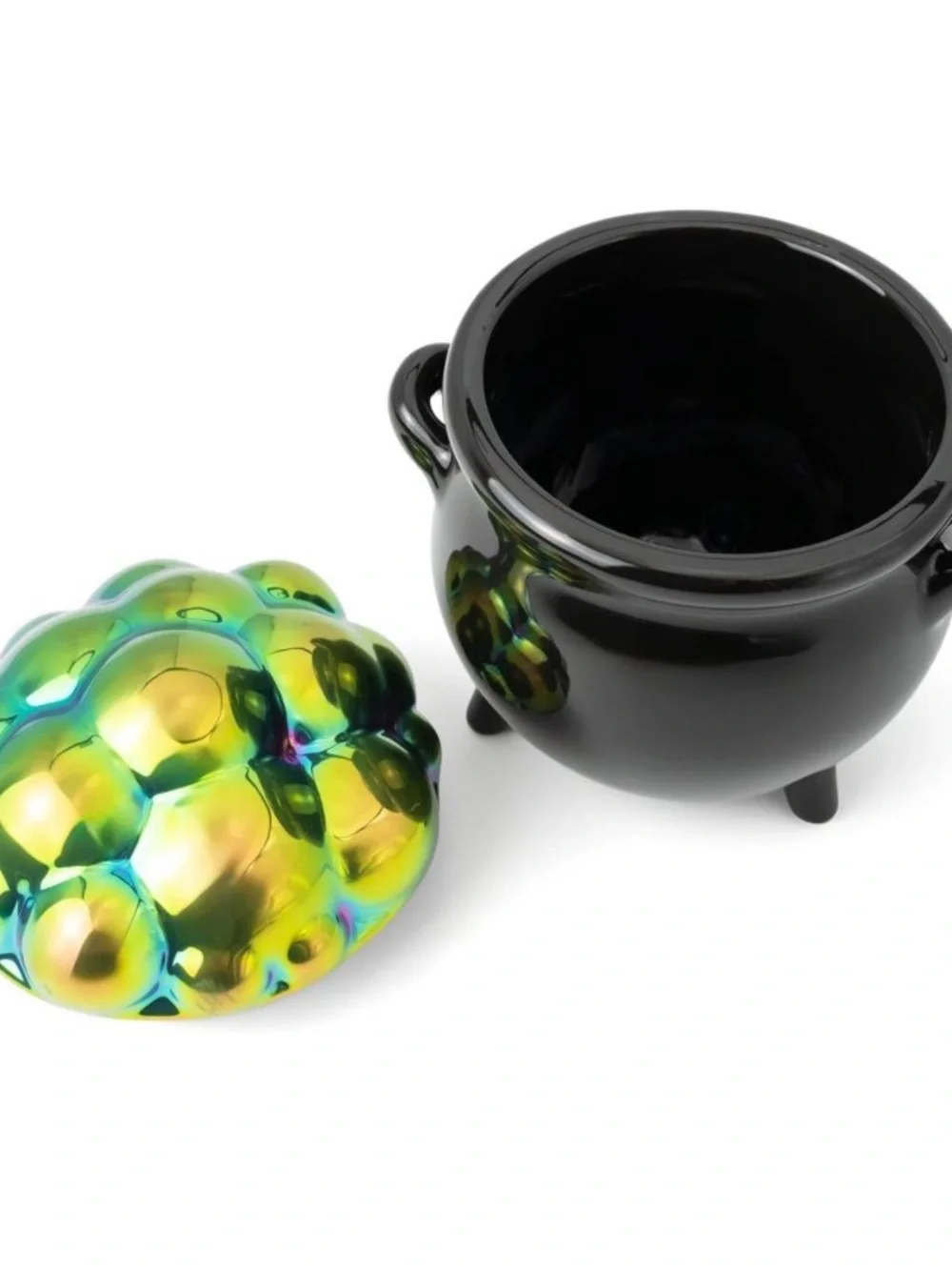 Black Cauldron with Iridescent Green Bubble Lid Target Bullseye’s Playground
